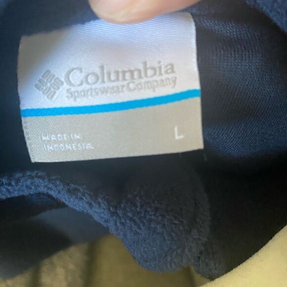 Columbia Mens Pullover 1/4 zip Navy Large - Picture 4 of 6
